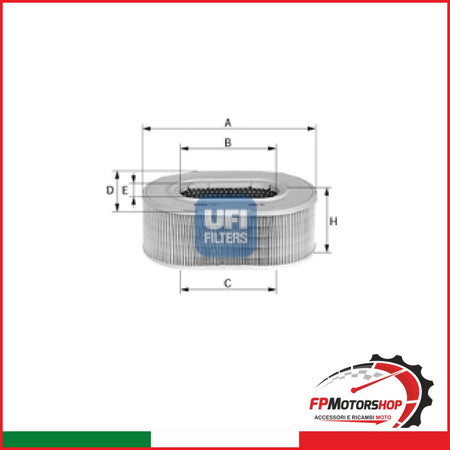 FILTRO ARIA MOTO 27.943.00 CAGIVA ALETTA ORO 125 ELEFANT