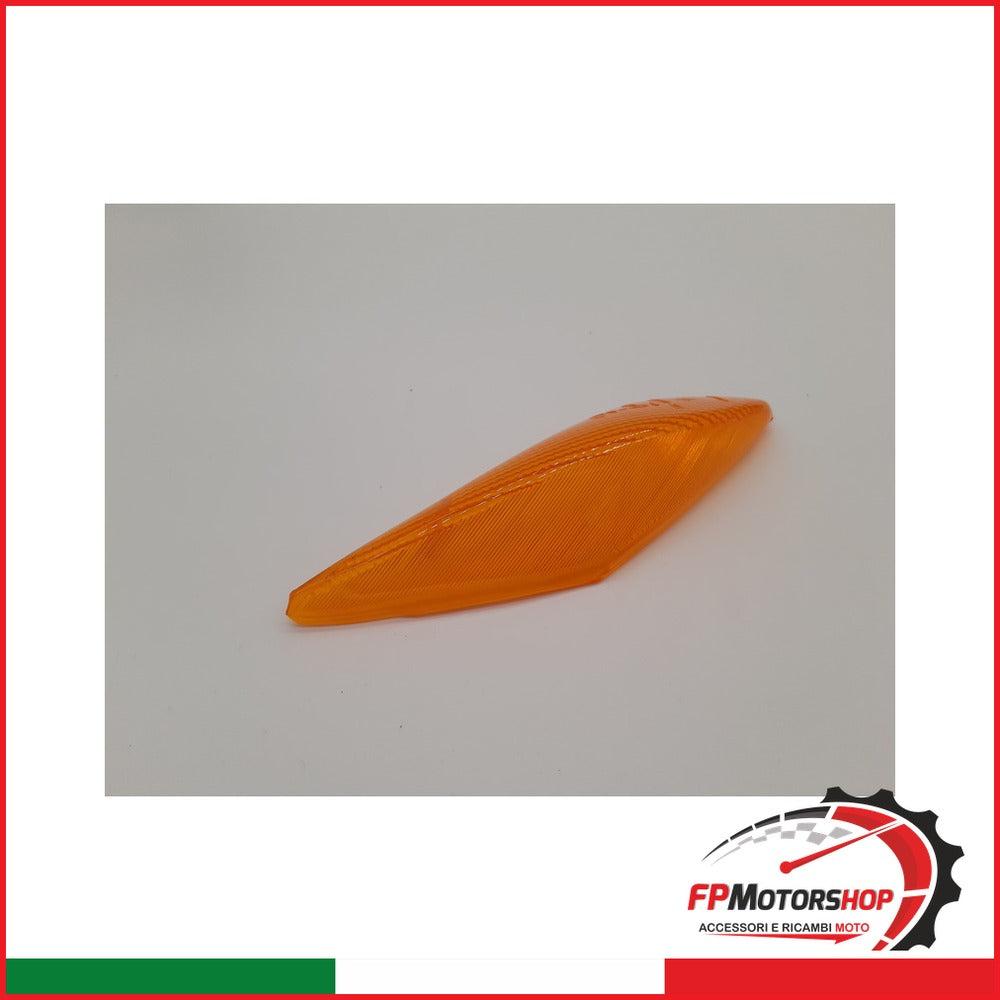 LENTE VETRINO PER FRECCIA ANTERIORE DX SCOOTER MBK 50 CW BOOSTER NG 1995-1998 - foto brandizzata