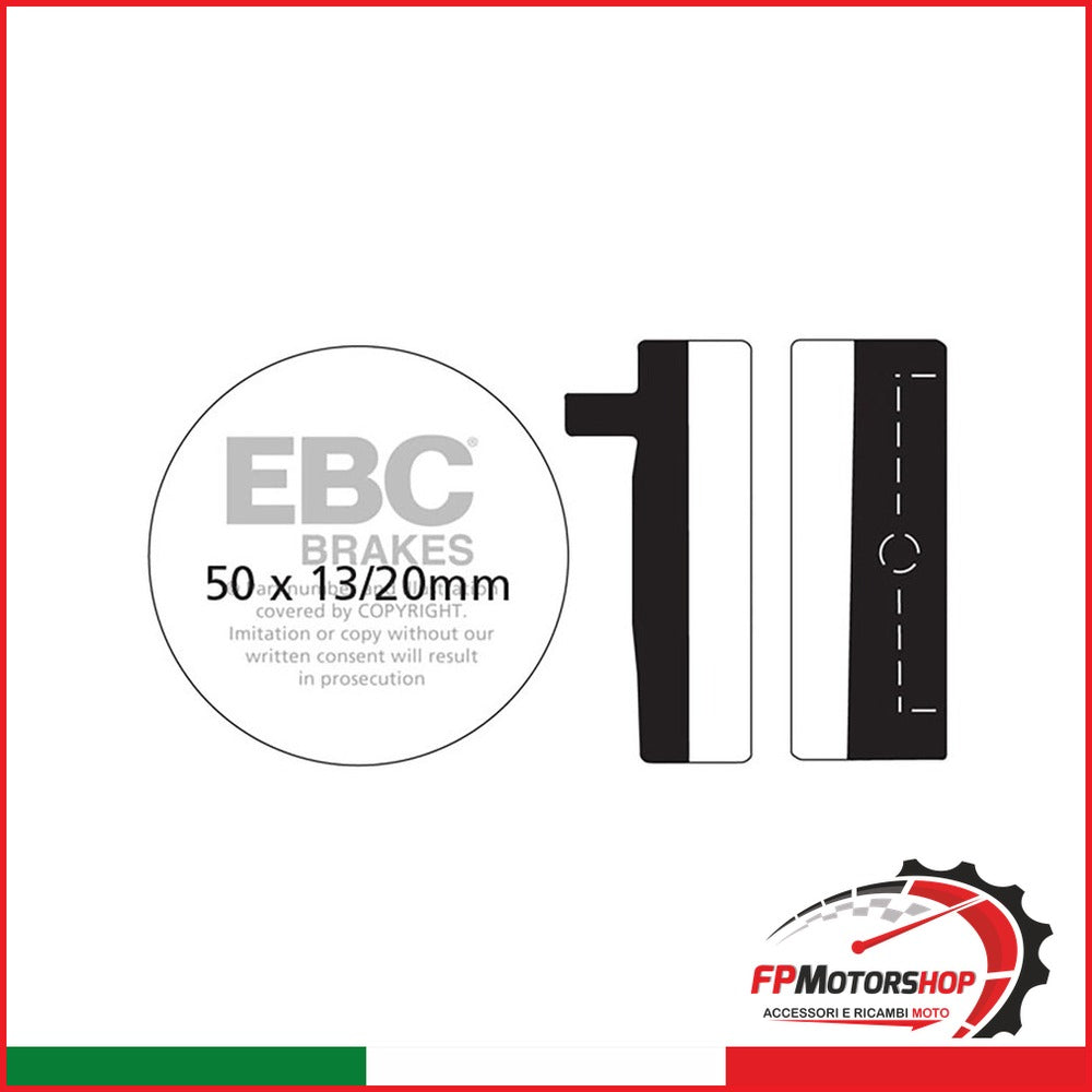 PASTIGLIE V HONDA CB 750 69-77 HONDA CB 750 1969-1977 EBC R1301200 - foto brandizzata