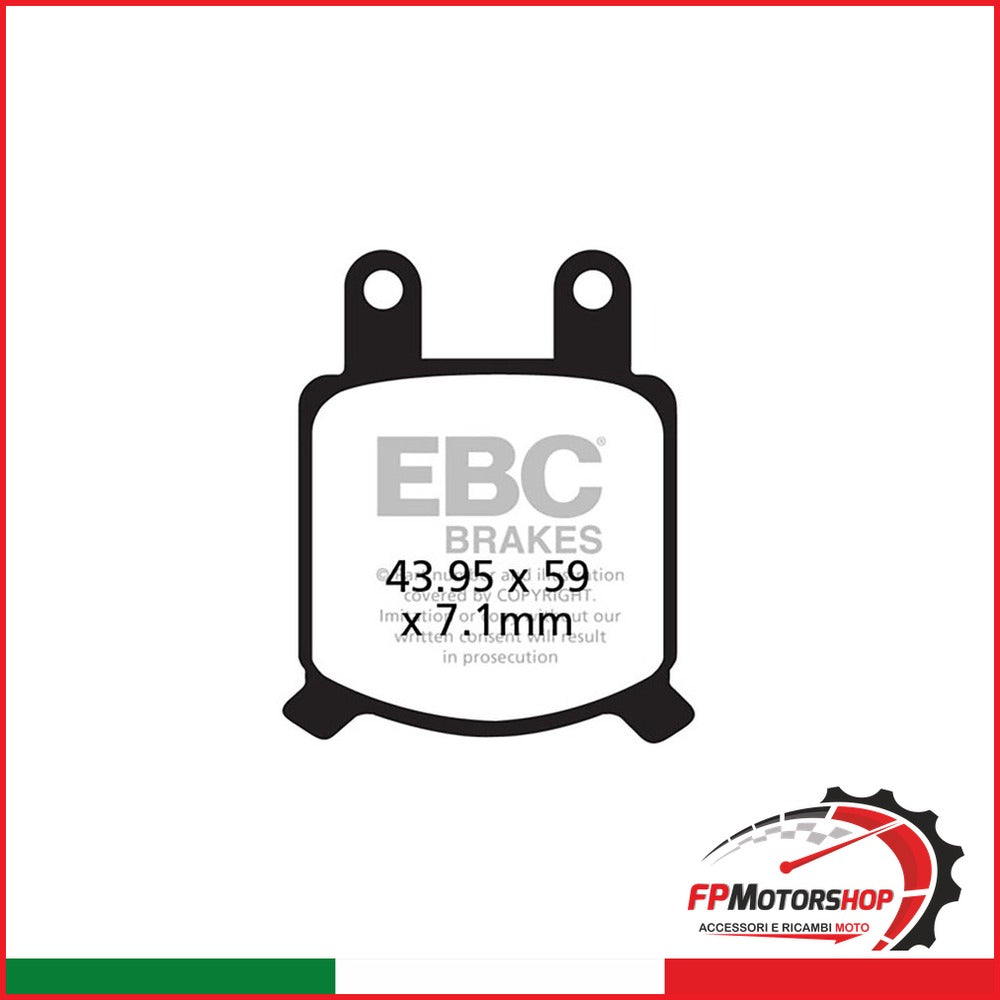 PASTIGLIE HH GILERA-LAVERDAMORINI ANT. EBC R1807600 - foto brandizzata