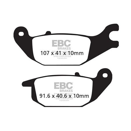 PASTIGLIE FRENO MOTO EBC FA343HH HH HONDA CBR R 125/ 150 XLV VARADERO