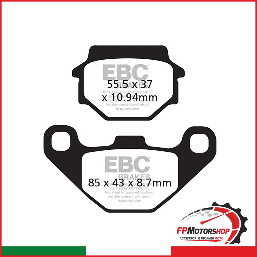 PASTIGLIE TT SUZUKI 500 VINSON 03-06 POST. SUZUKI LT-A/F 500 2003-2007 EBC R1137200 - foto brandizzata