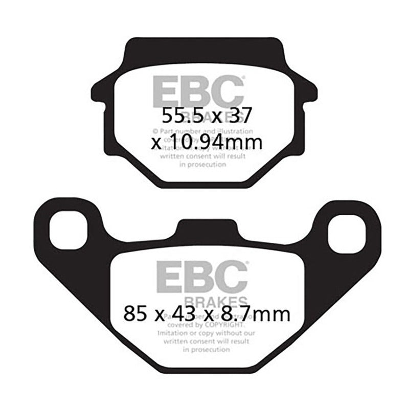 PASTIGLIE TT SUZUKI 500 VINSON 03-06 POST. SUZUKI LT-A/F 500 2003-2007 EBC R1137200 - foto originale