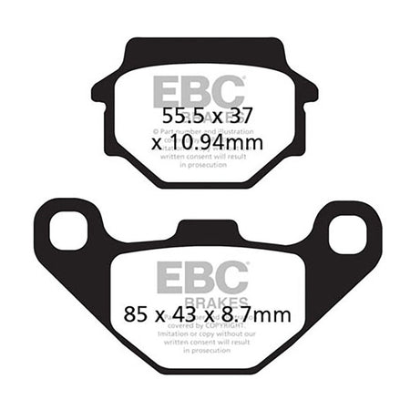 PASTIGLIE TT SUZUKI 500 VINSON 03-06 POST. SUZUKI LT-A/F 500 2003-2007 EBC R1137200 - foto originale