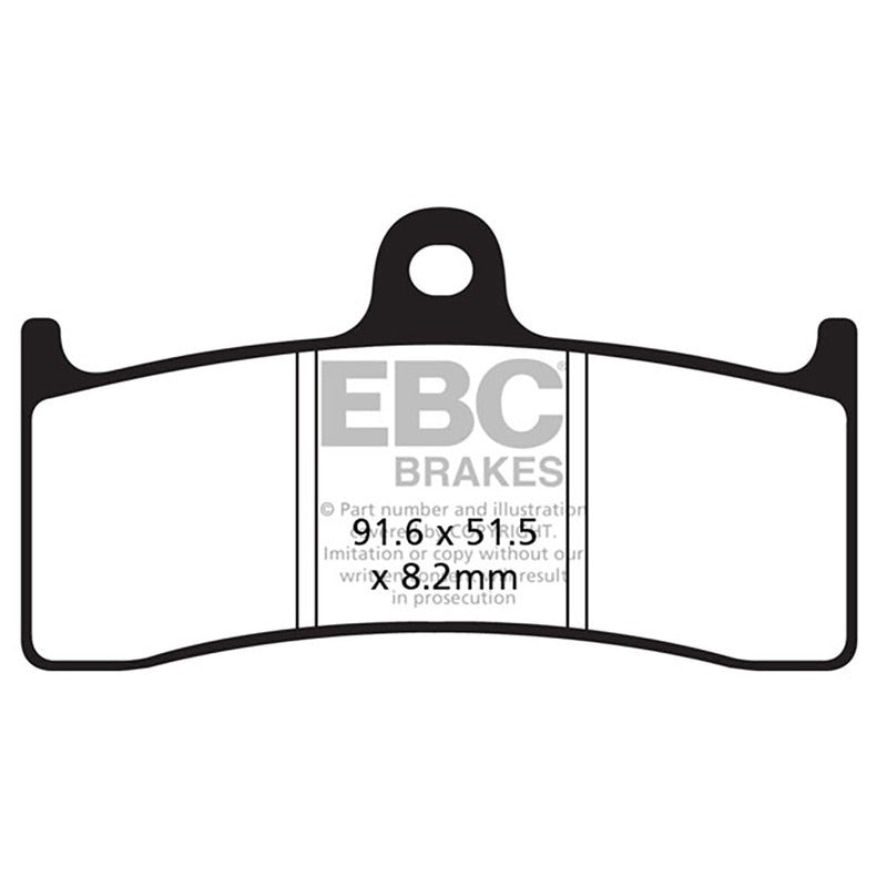 PASTIGLIE FRENO MOTO EBC FA424 MV BRUTALE F4 ANT. AGUSTA