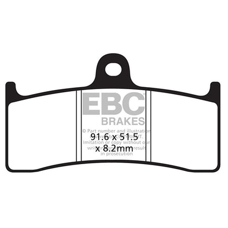 PASTIGLIE FRENO MOTO EBC FA424 MV BRUTALE F4 ANT. AGUSTA