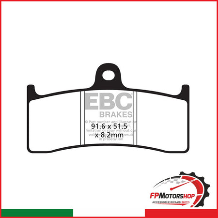 PASTIGLIE FRENO MOTO EBC FA424HH HH MV BRUTALE750/910 F4 ANT. AGUSTA