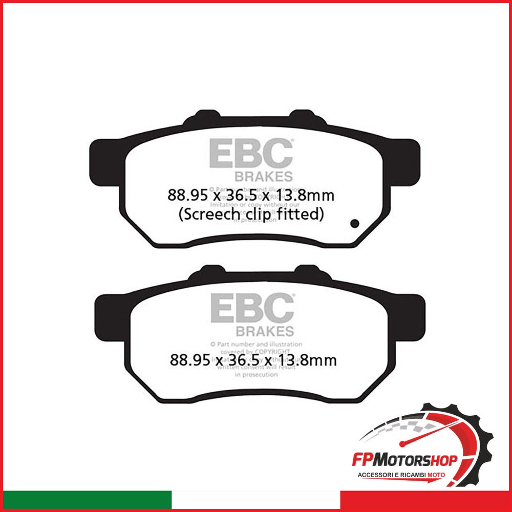 PASTIGLIE TT HONDA MUV 70009- POST.SX EBC R1147800 - foto brandizzata