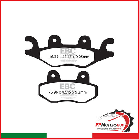 PASTIGLIE TT PGO-TGB-CECTEK EBC R1148400 - foto brandizzata