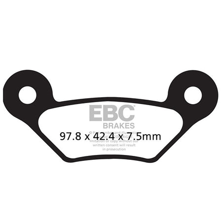 PASTIGLIE R JOHN DEERE EBC R1460900 - foto originale