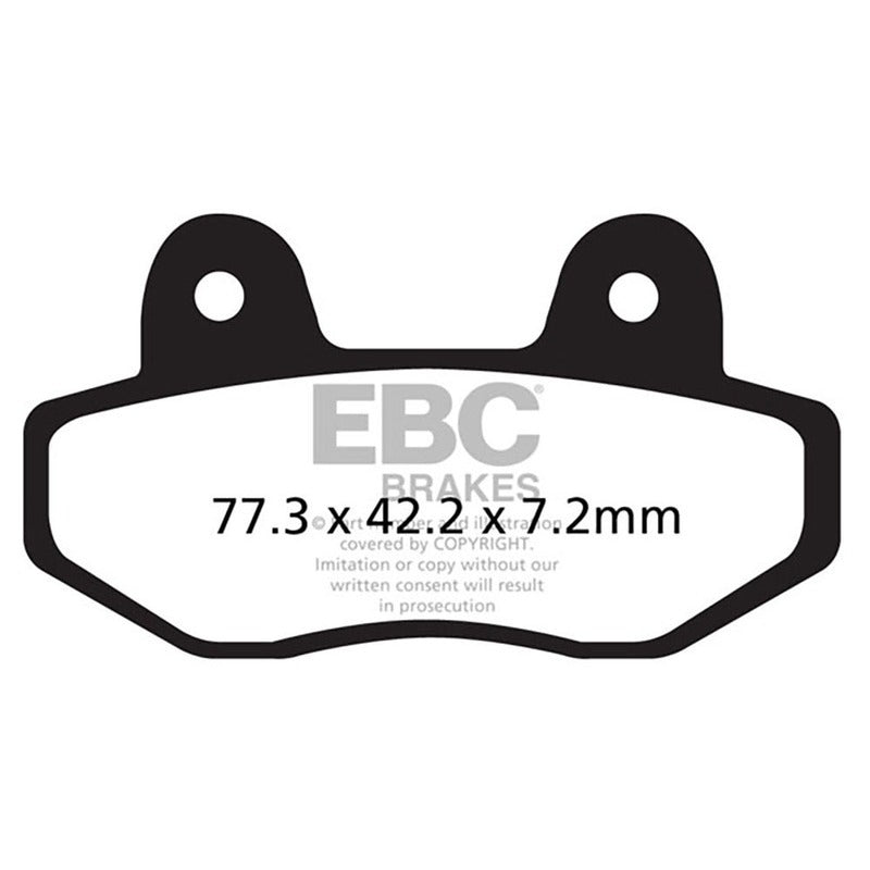 PASTIGLIE TT KIOTI/MECHRON 09- EBC R1162200 - foto originale
