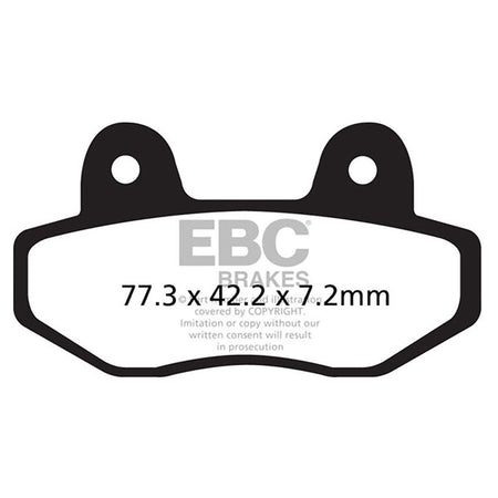 PASTIGLIE TT KIOTI/MECHRON 09- EBC R1162200 - foto originale