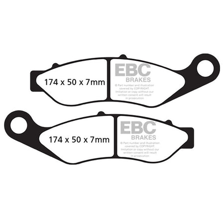 PASTIGLIE FRENO MOTO EBC FA638HH HH H.D. TRIKE TRI GL IDE ULTRA FRONT. HARLEY