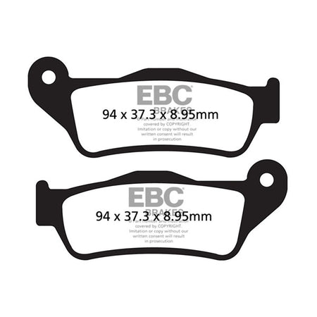 PASTIGLIE FRENO MOTO EBC FA643HH HH H.D. 750 STREET HARLEY DAVIDSON 500/750 04