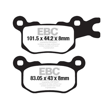 PASTIGLIE CAN-AM TT FA684TTDEFENDER SX EBC R1168400 - foto originale