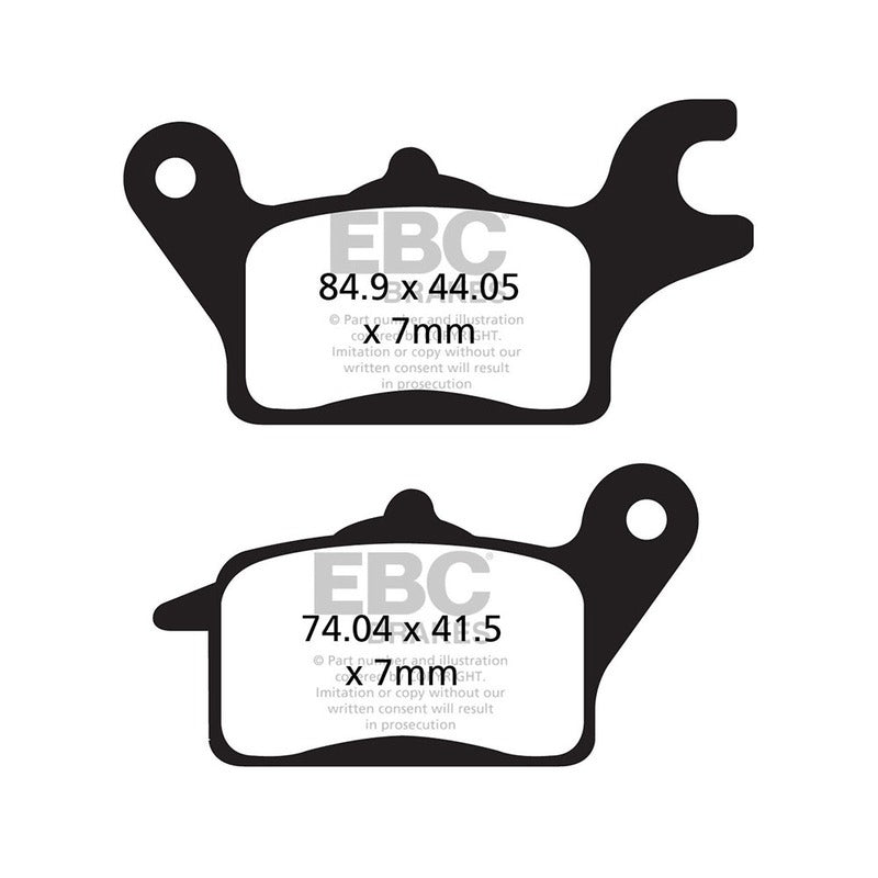 PASTIGLIE FRENO MOTO EBC FA691 KAWA Z 125 PRO HONDA SUPER CUB 2016-2020 NIU