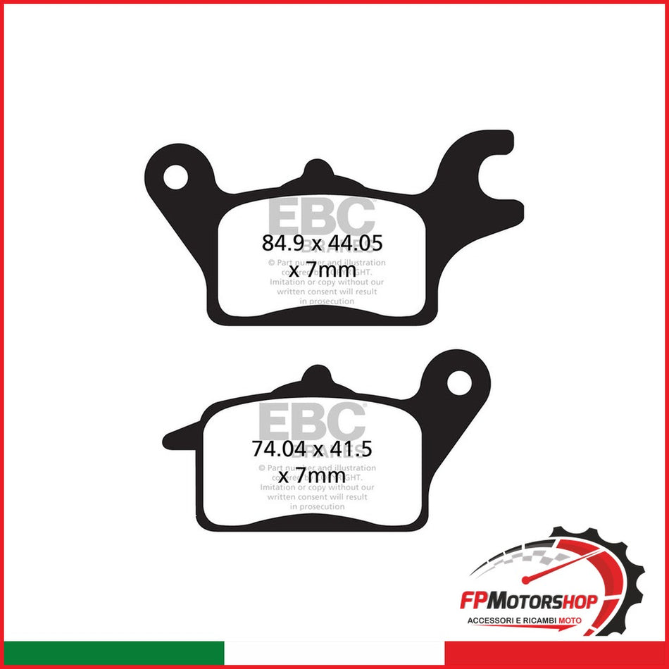 PASTIGLIE FRENO MOTO EBC FA691HH HH 2016-2020 NIU