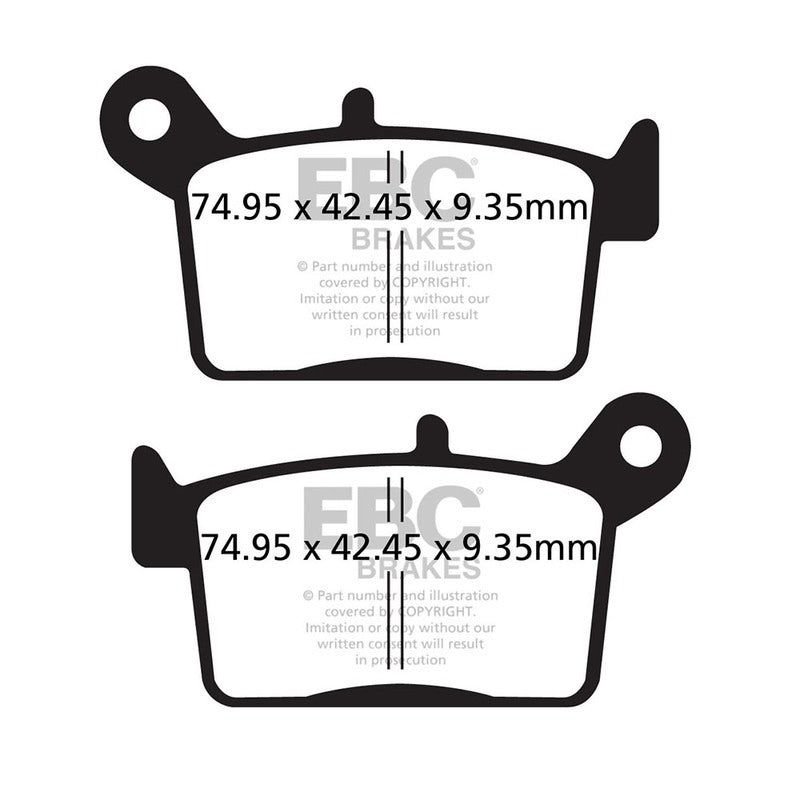 PASTIGLIE FRENO MOTO EBC FA697 SWM RS/SM 125 R POST. 2018-2020 VOGE