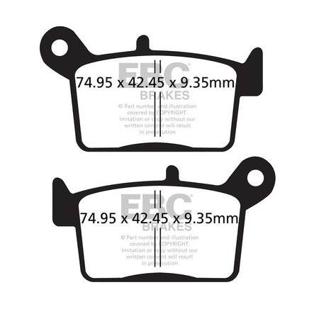 PASTIGLIE FRENO MOTO EBC FA697 SWM RS/SM 125 R POST. 2018-2020 VOGE