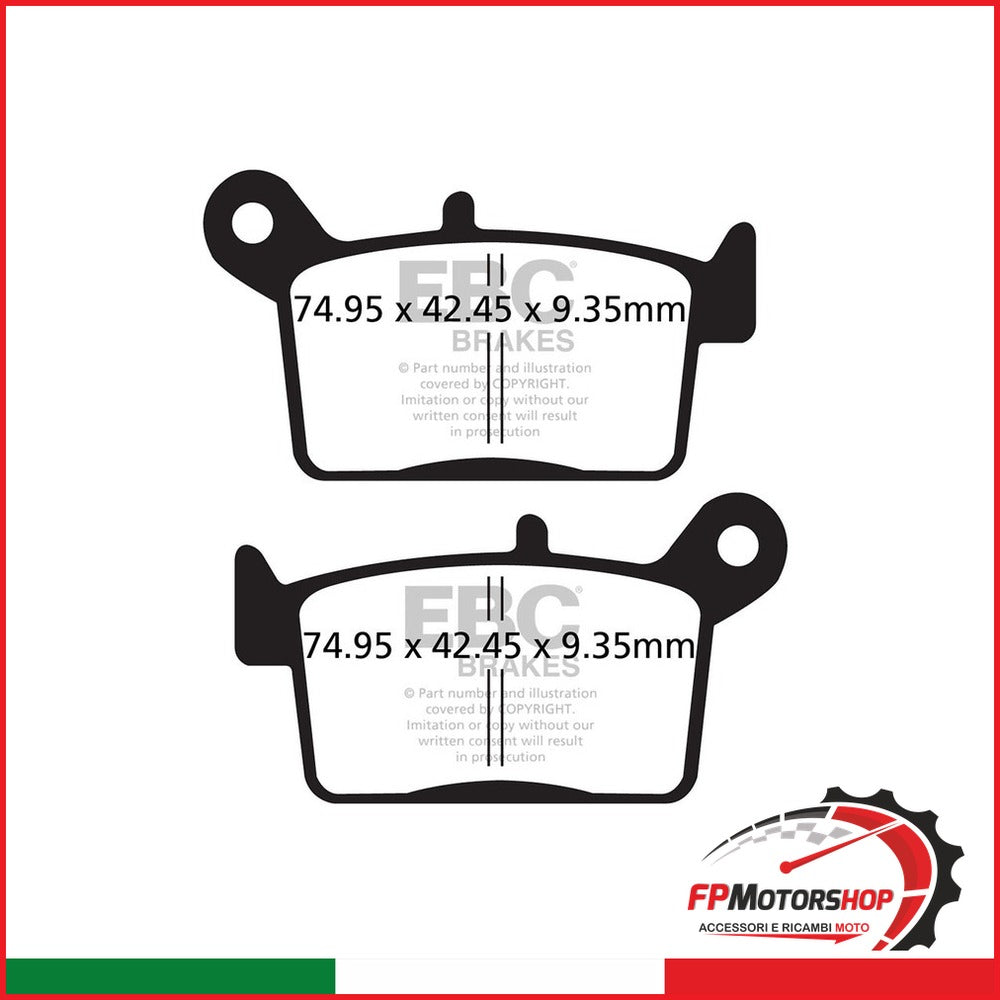 PASTIGLIE FRENO MOTO EBC FA697 SWM RS/SM 125 R POST. 2018-2020 VOGE