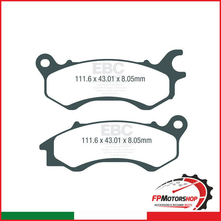 PASTIGLIE SFA HH DAYTONA DY125RS 2017 ANT. EBC R1770900 - foto brandizzata