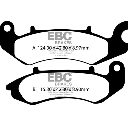 PASTIGLIE FRENO MOTO EBC FA711 BENELLI TNT 125 2017-2028