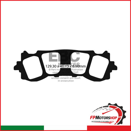 PASTIGLIE FRENO MOTO EBC FA717 HONDA GOLDWING 1800 ANT. 18 20 ANTERIORE