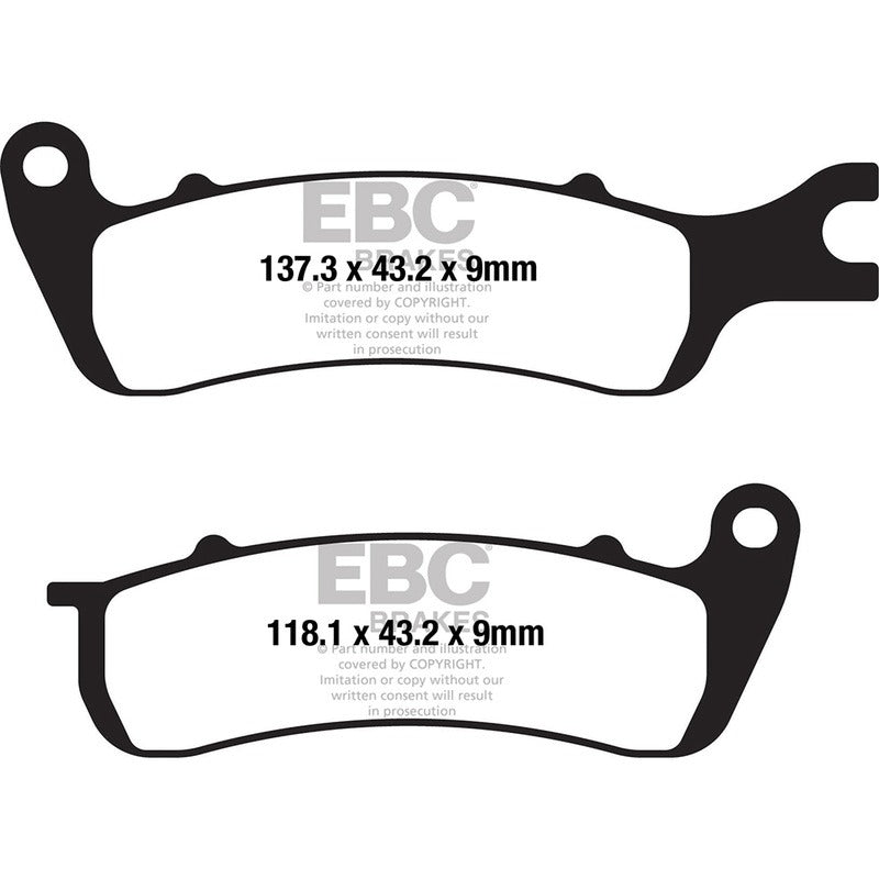 PASTIGLIE FRENO MOTO EBC FA722 AJS LEXMOTO ANT. ANTERIORE CADWELL/TEMPEST 125 19