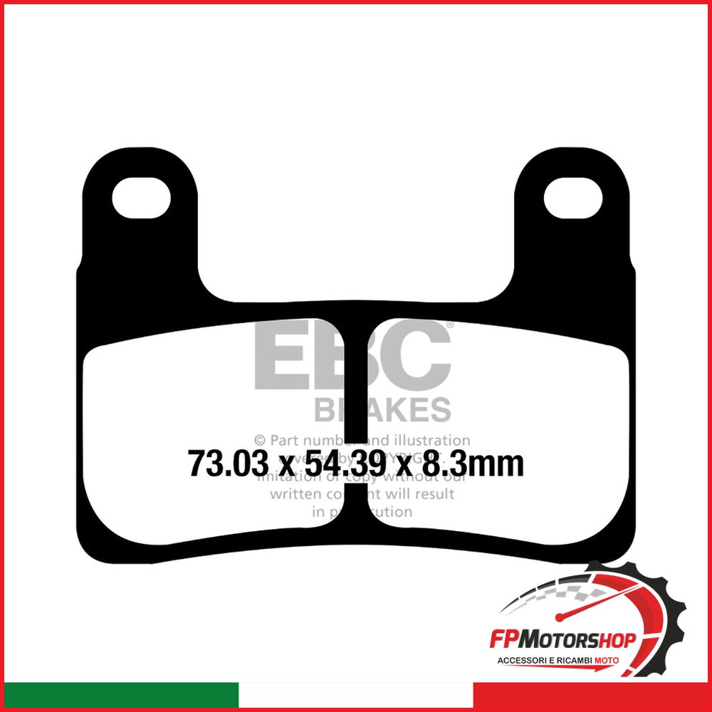 PASTIGLIE FRENO MOTO EBC FA724HH HH BMW R1250GS 18- R1250RT ANT. 2018-2019