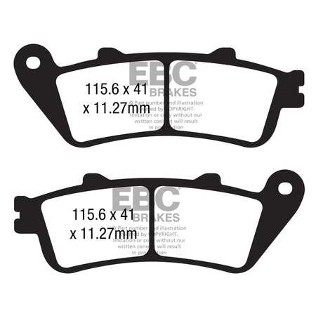 PASTIGLIE FRENO MOTO EBC FA725HH HH YAMAHA STAR VENTURE/ELUDER 1800 18 22