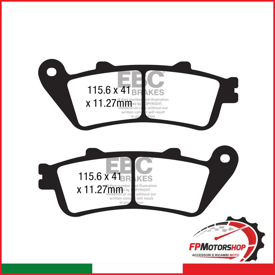 PASTIGLIE FRENO MOTO EBC FA725HH HH YAMAHA STAR VENTURE/ELUDER 1800 18 22