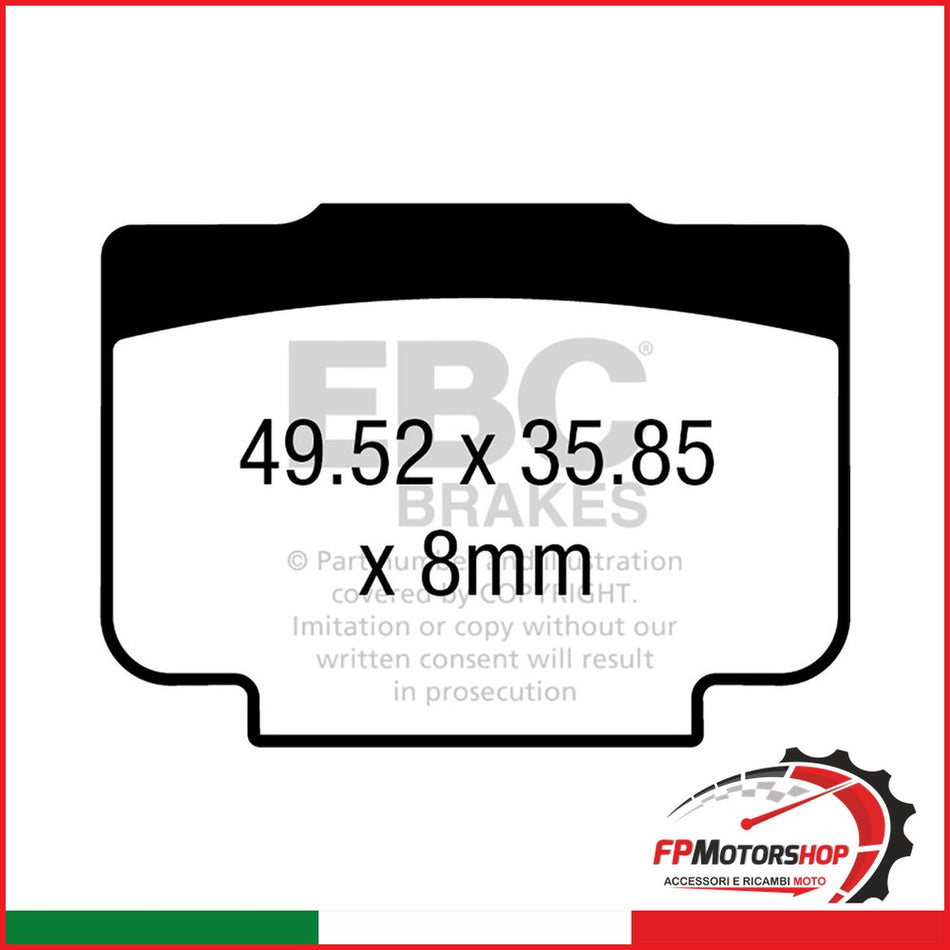 PASTIGLIE FRENO MOTO EBC FA730HH HH BMW S1000RR HP4 17 18 PINZA BREMBO