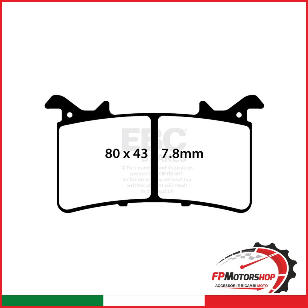 PASTIGLIE HH BMW S 1000 RR 21-22 HONDA CBR 1000 RR-R SP FIREBLADE 2021-2022 S1000RR/M1000RR 2021-2022 SUPER SOCO DELIVERY 2020-2022 EBC R1875700 - foto brandizzata