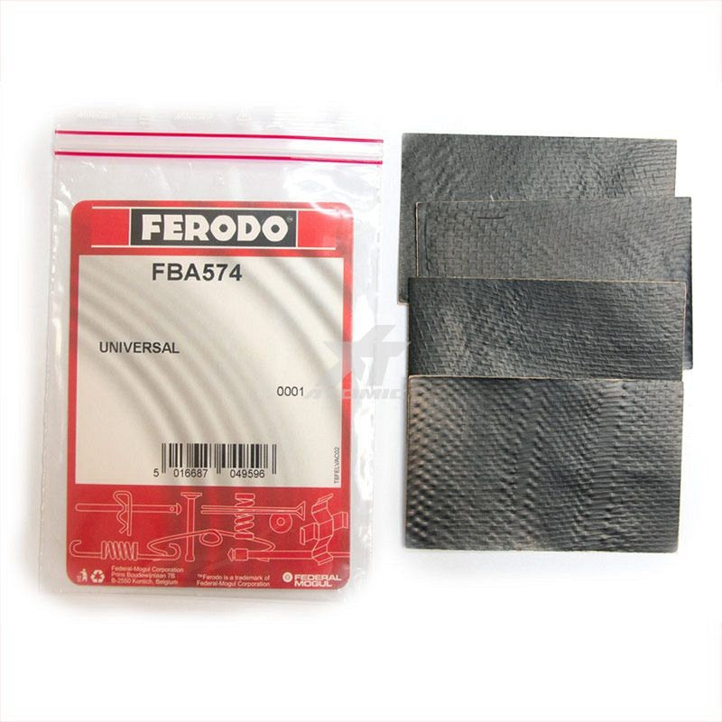PASTIGLIE FRENO MOTO EBC FBA574 PLACCHETTE ADESIVE ANTIRUMORE 4PZ.
