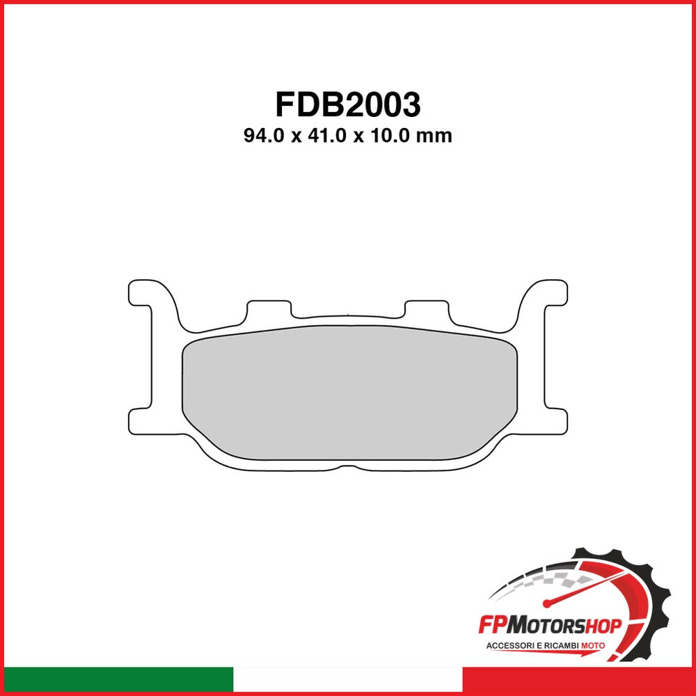 PASTIGLIE FERODO FDB2003ST KTM SX 450/525 2005-2006 SKYLINER 250 2000-2002 SR 125 1997-2003 FERODO FDB2003ST - foto brandizzata