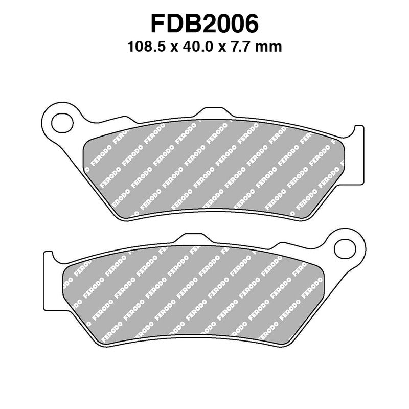 PASTIGLIE FERODO FDB2006EF APRILIA PEGASO 650 IE 2001-2004 C1 125/200 2001-2003 F650/F800 GS 2008-2012 FERODO FDB2006EF - foto originale