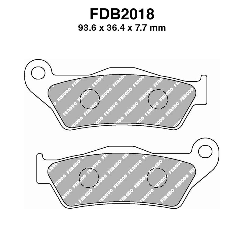 PASTIGLIE FERODO FDB2018ST APRILIA RX 125 2008-2013 MOTO GUZZI BREVA 1200 2008-2013 X9 500 2003-2007 FERODO FDB2018ST - foto originale