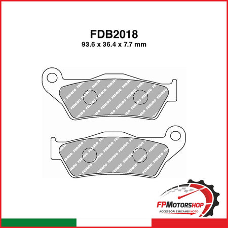 PASTIGLIE FERODO FDB2018ST APRILIA RX 125 2008-2013 MOTO GUZZI BREVA 1200 2008-2013 X9 500 2003-2007 FERODO FDB2018ST - foto brandizzata
