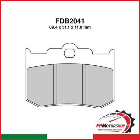 PASTIGLIE FERODO FDB2041P FERODO FDB2041P - foto brandizzata