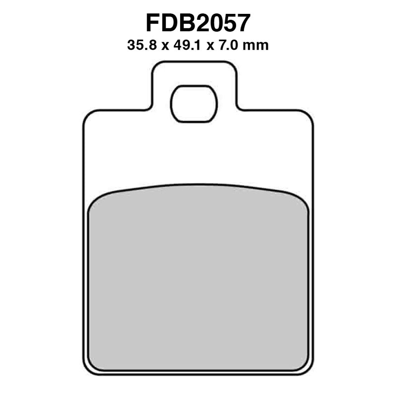 PASTIGLIE FERODO FDB2057AG PIAGGIO MP3 YOURBAN 300 2011-2015 RUNNER SP 50 1999-2005 PEUGEOT CITY STAR 125/150/200 2011-2012 FERODO FDB2057AG - foto originale