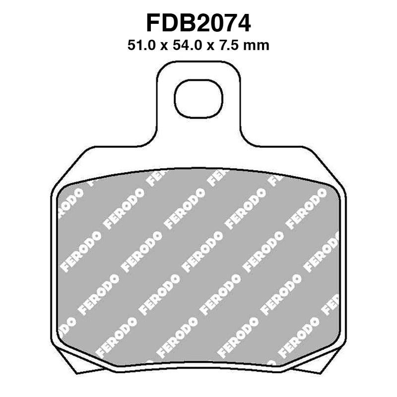 PASTIGLIE FERODO FDB2074SM APRILIA RS 50 2006-2011 MULTISTRADA 1000 S 2003-2006 MOTO GUZZI BREVA 750 2003-2011 FERODO FDB2074SM - foto originale