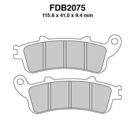 PASTIGLIE FERODO FDB2075SM HONDA PANTHEON 125/150 2000-2006 NSS FORZA 250 2000-2004 XL1000V VARADERO 1999-2004 FERODO FDB2075SM - foto originale