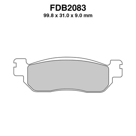PASTIGLIE FERODO FDB2083SM MBK SKYLINER 250 2000-2002 X-MAX 125 2005-2011 MAJESTY 250 1998-2000 FERODO FDB2083SM - foto originale