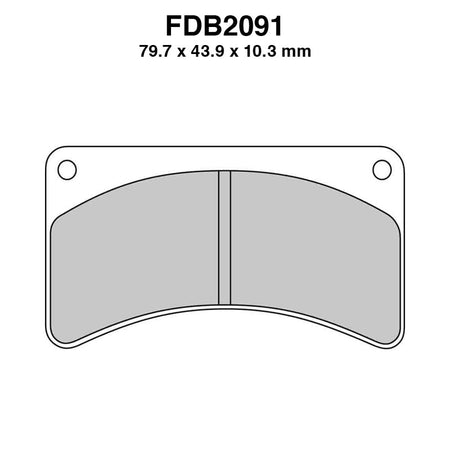 PASTIGLIE FERODO FDB2091P FERODO FDB2091P - foto originale