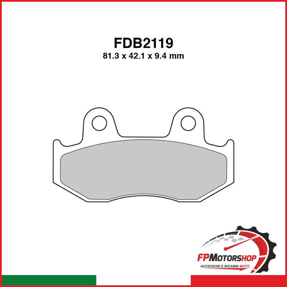 PASTIGLIE FERODO FDB2119SG HONDA SH 125/150 2001-2004 SH 125I/150I 2005-2008 FERODO FDB2119SG - foto brandizzata