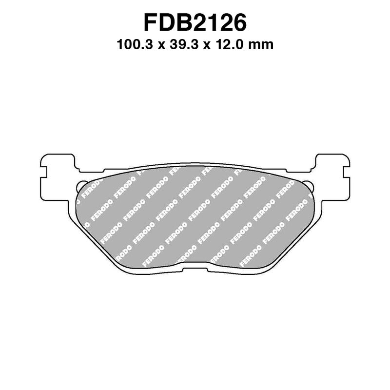 PASTIGLIE FERODO FDB2126SM YAMAHA T-MAX 500 2001-2003 T-MAX 530 2012-2018 T-MAX 560 2020-2022 FERODO FDB2126SM - foto originale