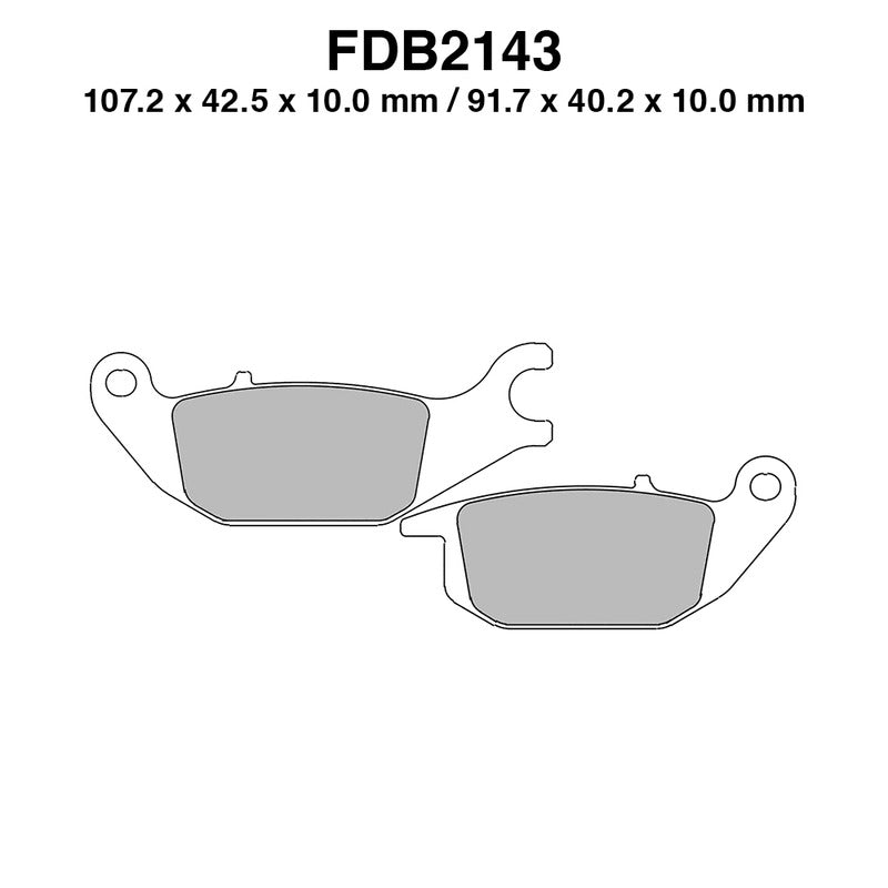 PASTIGLIE FERODO FDB2143EF HONDA CBR125R 2004-2010 CBR150R 2000-2003 FERODO FDB2143EF - foto originale