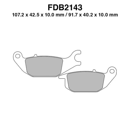 PASTIGLIE FERODO FDB2143EF HONDA CBR125R 2004-2010 CBR150R 2000-2003 FERODO FDB2143EF - foto originale