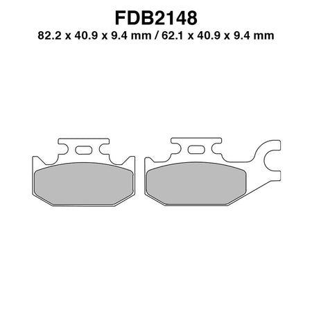 PASTIGLIE FERODO FDB2148SG BENELLI CAFFE NERO 250 2008-2011 CAN-AM RENEGADE 4X4 800 2007-2010 UH BURGMAN 200 2007-2014 FERODO FDB2148SG - foto originale