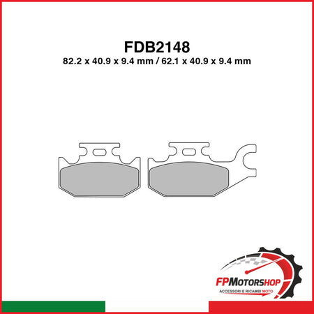 PASTIGLIE FERODO FDB2148SG BENELLI CAFFE NERO 250 2008-2011 CAN-AM RENEGADE 4X4 800 2007-2010 UH BURGMAN 200 2007-2014 FERODO FDB2148SG - foto brandizzata